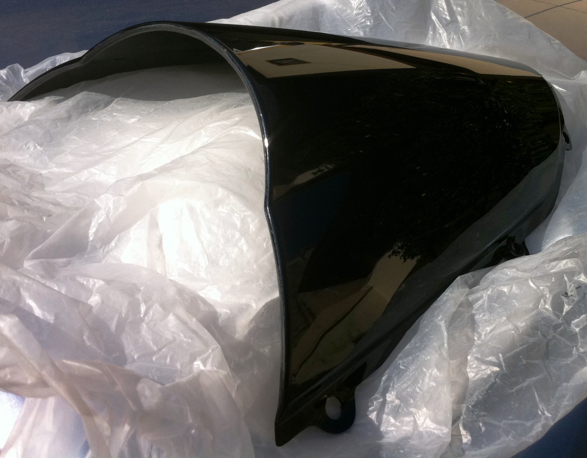 CUPOLINO PLEXIGLASS X KAWASAKI ZX10R - 04/05 2004 2005 DOPPIA BOMBATURA SCURO